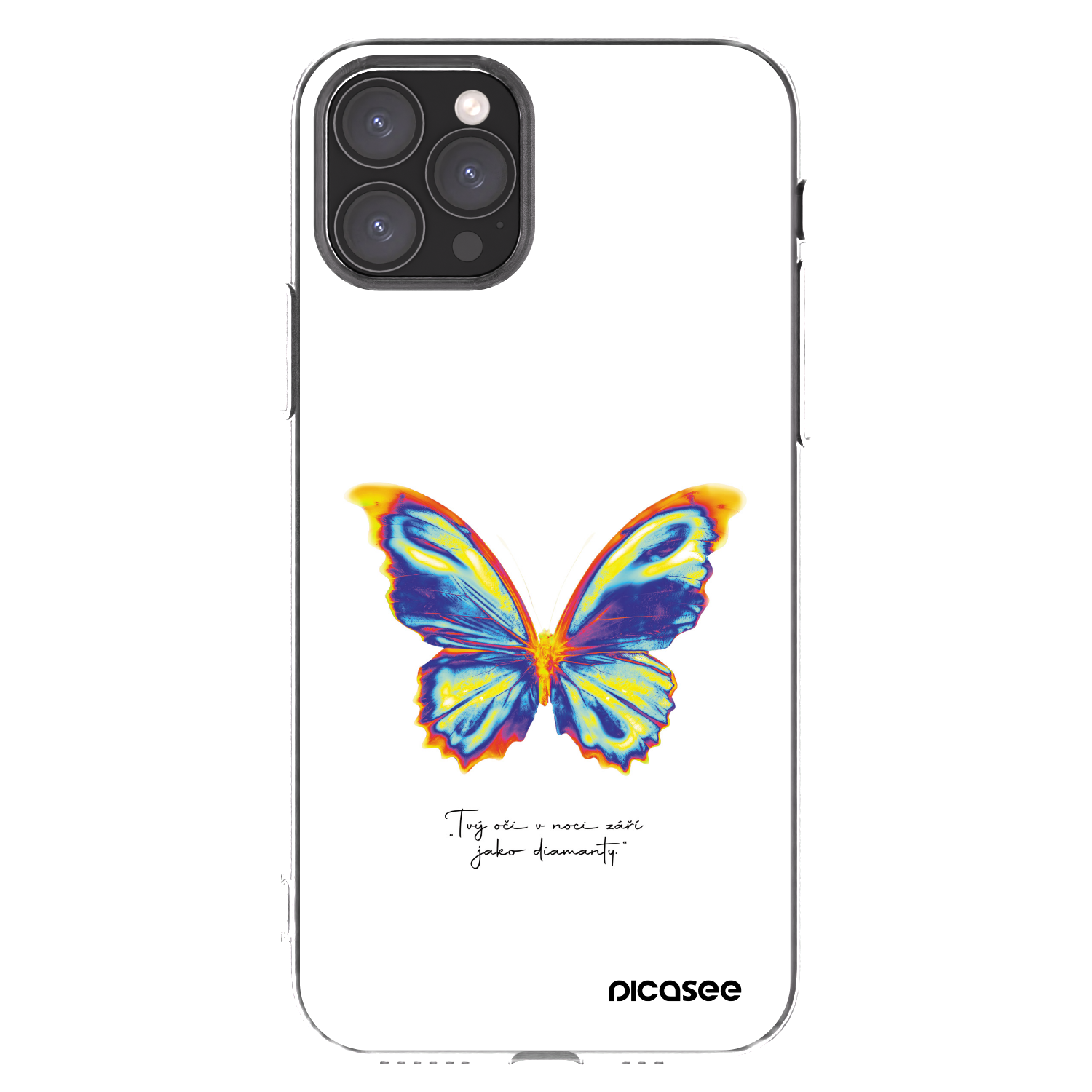 Picasee husă transparentă din silicon pentru Apple iPhone 11 Pro - Diamanty White