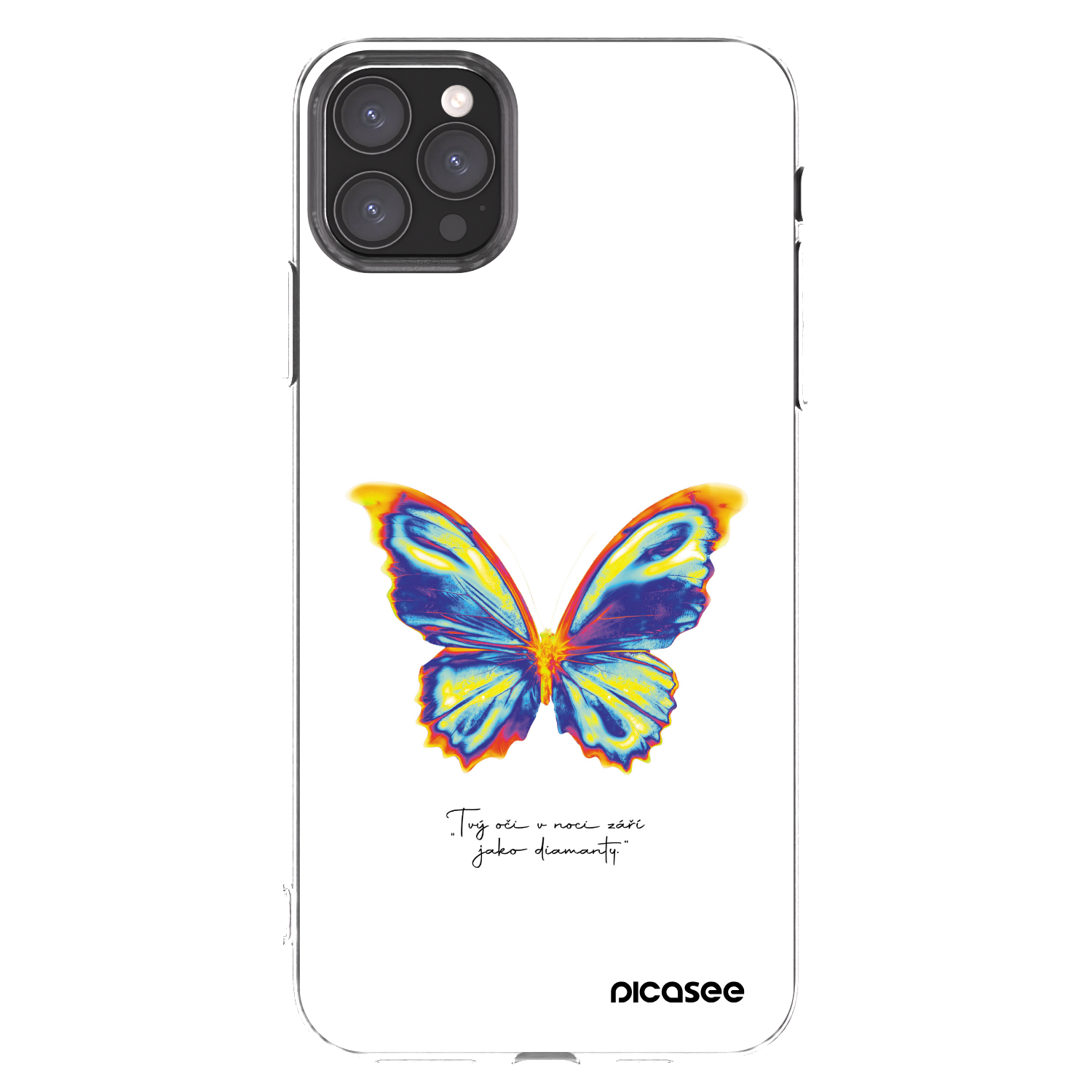 Picasee husă transparentă din silicon pentru Apple iPhone 11 Pro Max - Diamanty White