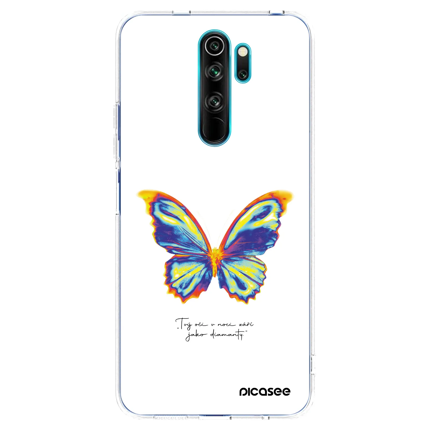 Picasee husă transparentă din silicon pentru Xiaomi Redmi Note 8 Pro - Diamanty White