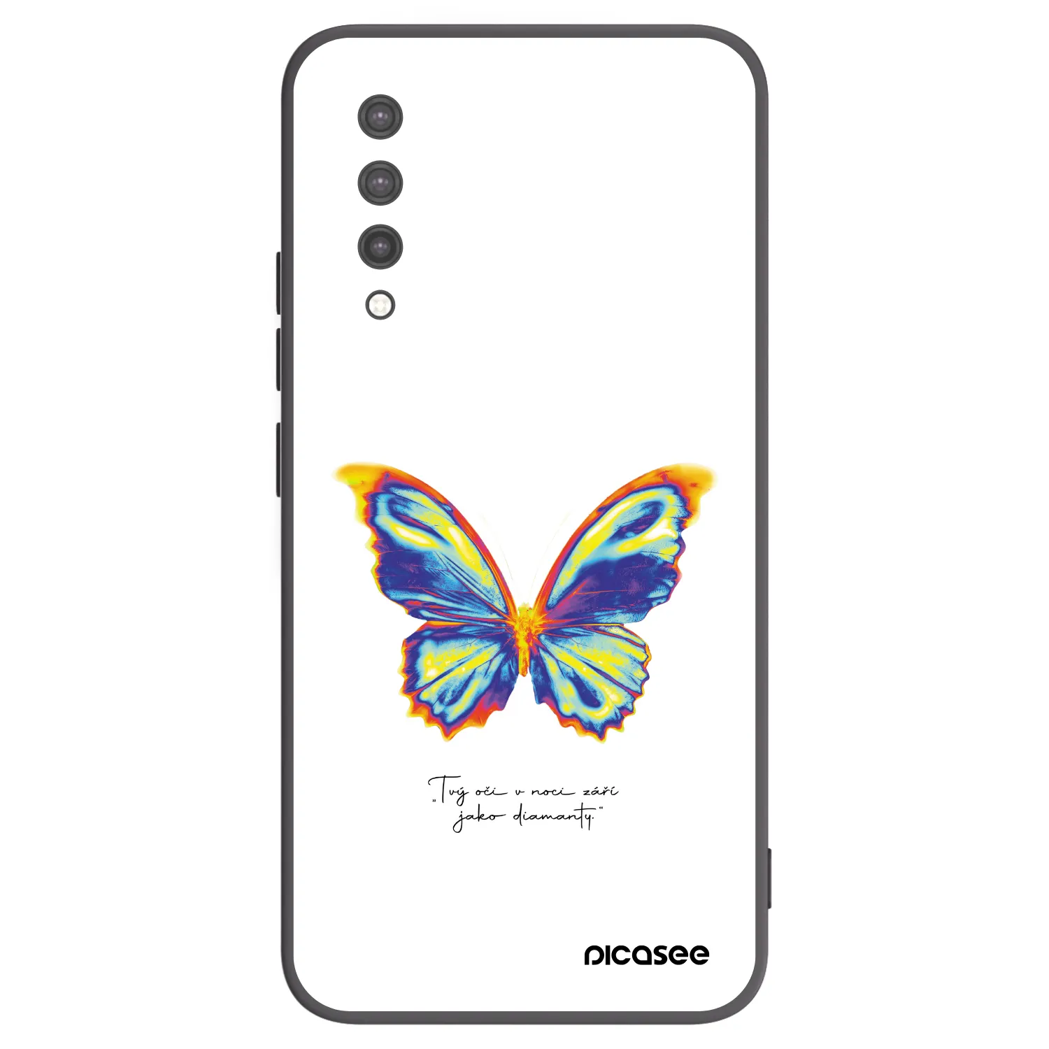 Picasee husă neagră din silicon pentru Xiaomi Mi 9 Lite - Diamanty White