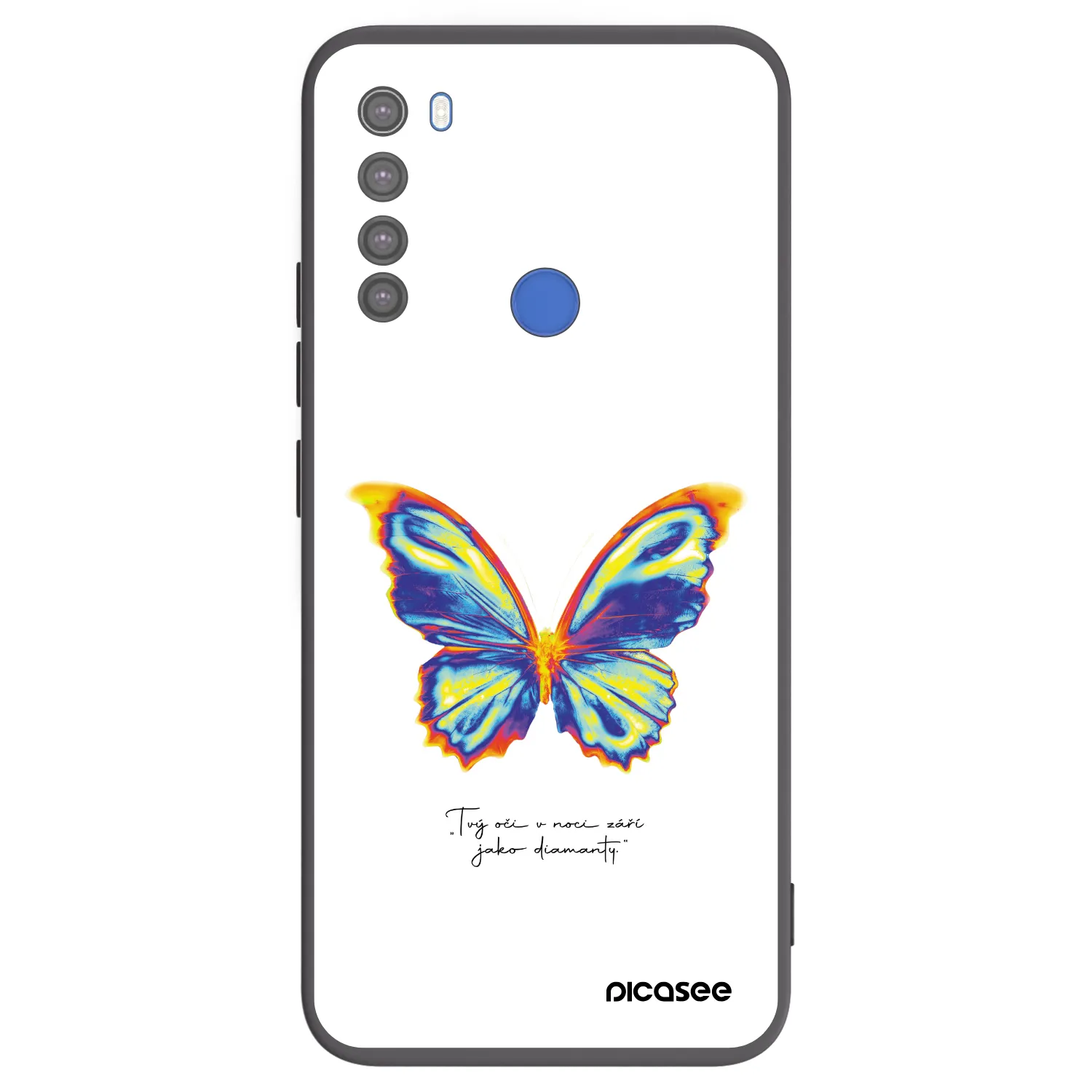 Picasee husă neagră din silicon pentru Xiaomi Redmi Note 8T - Diamanty White