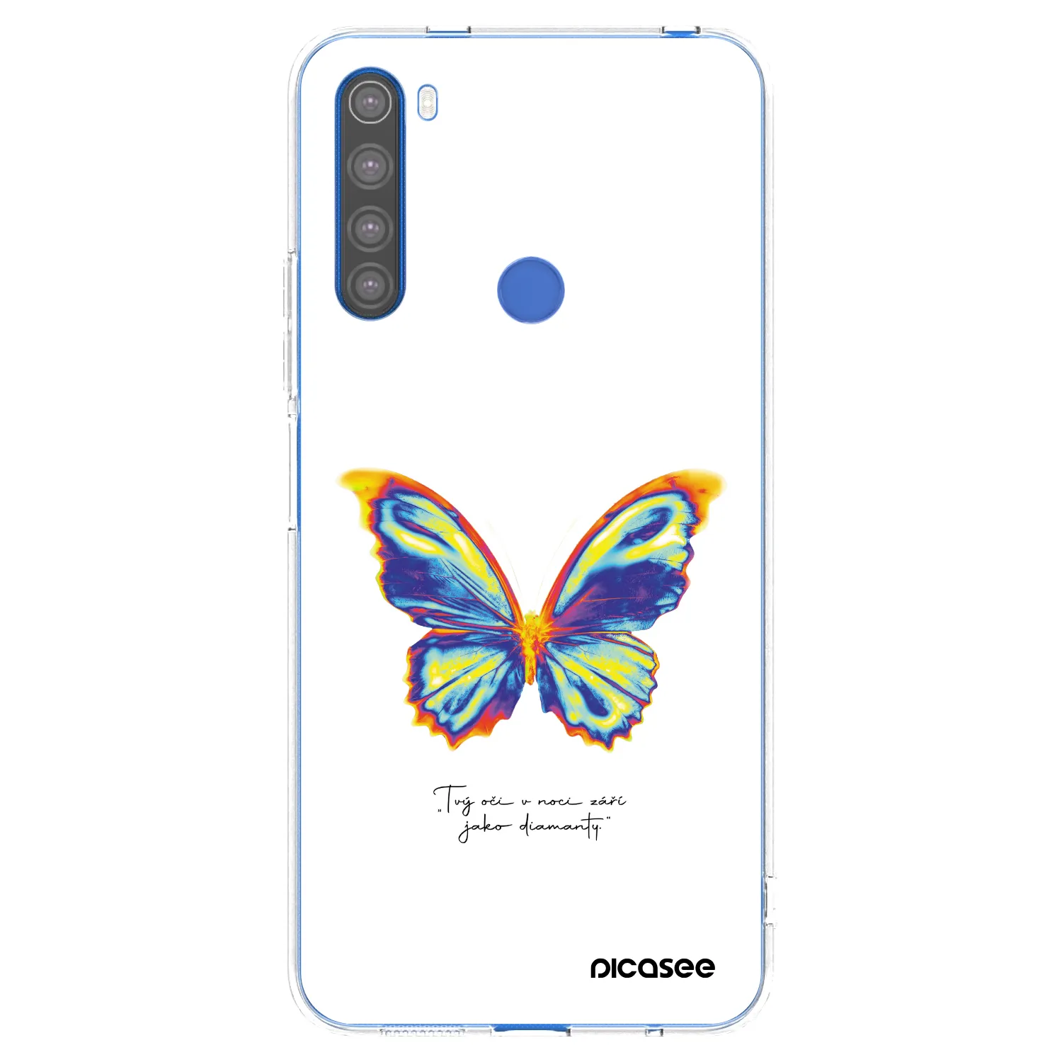 Picasee husă transparentă din silicon pentru Xiaomi Redmi Note 8T - Diamanty White