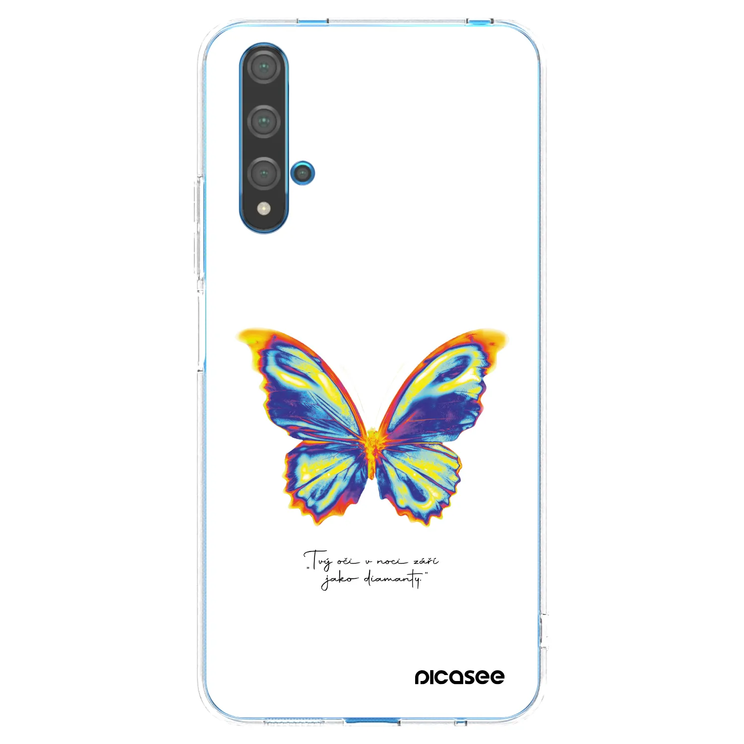 Picasee husă transparentă din silicon pentru Huawei Nova 5T - Diamanty White