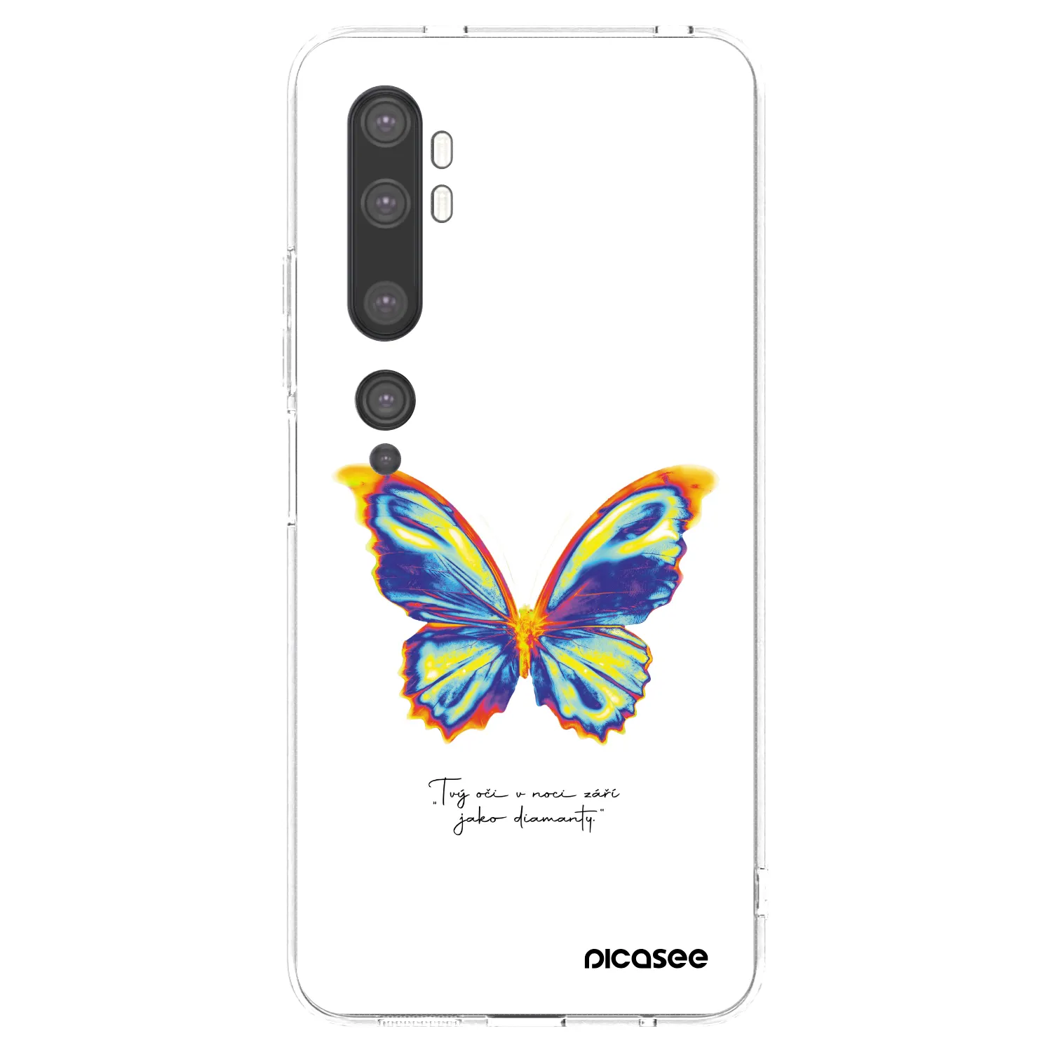 Picasee husă transparentă din silicon pentru Xiaomi Mi Note 10 (Pro) - Diamanty White