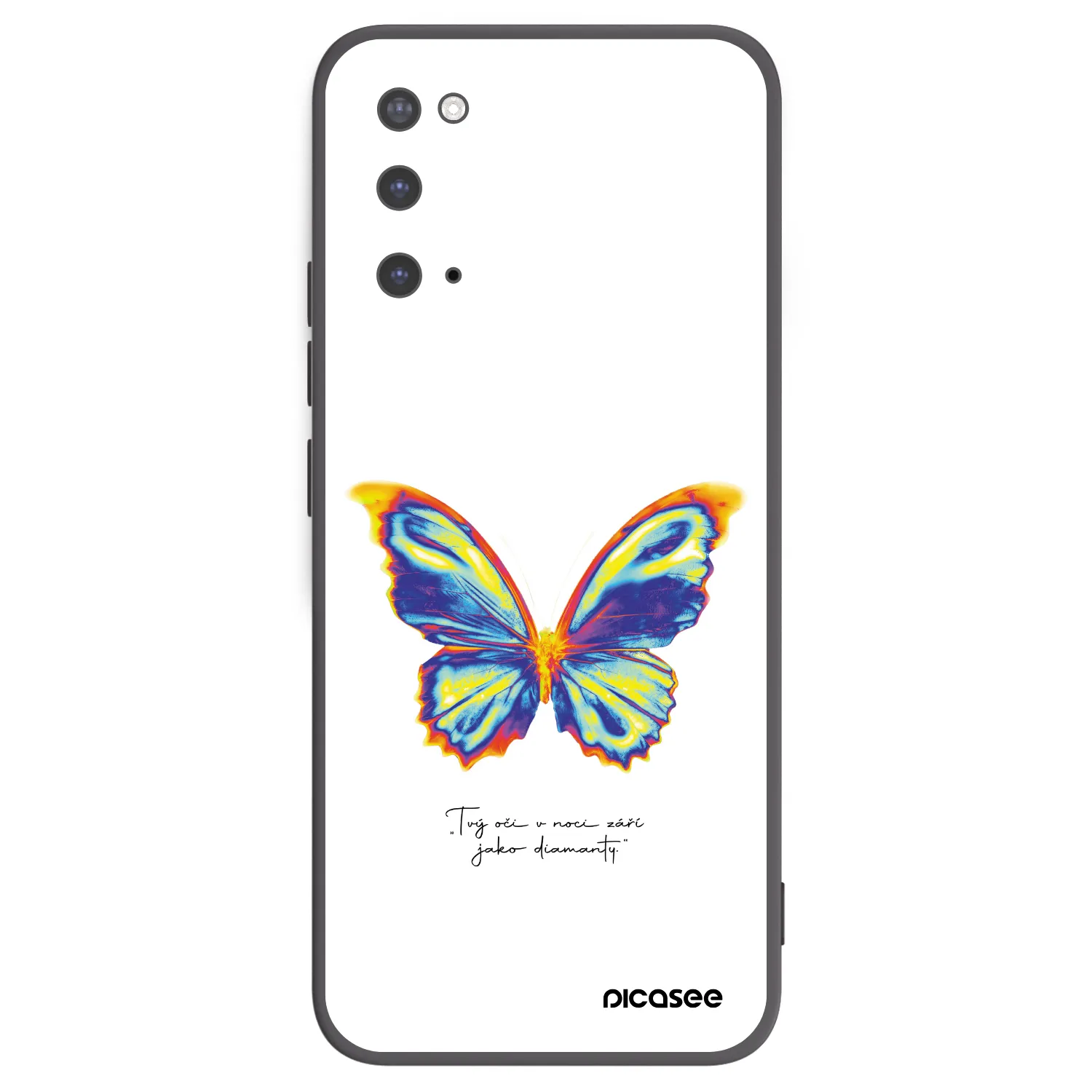 Picasee husă neagră din silicon pentru Samsung Galaxy S20 G980F - Diamanty White