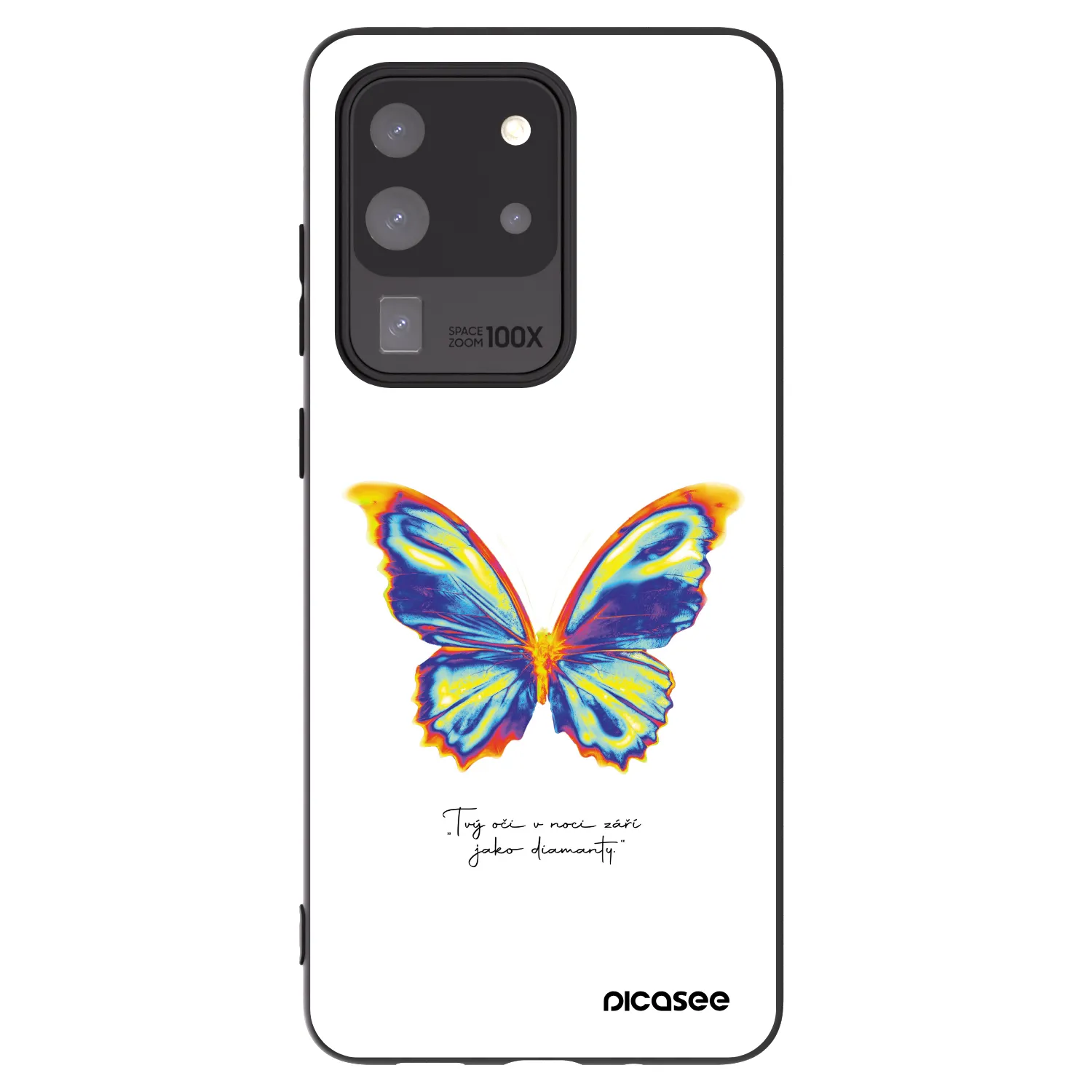 Picasee husă neagră din silicon pentru Samsung Galaxy S20 Ultra 5G G988F - Diamanty White