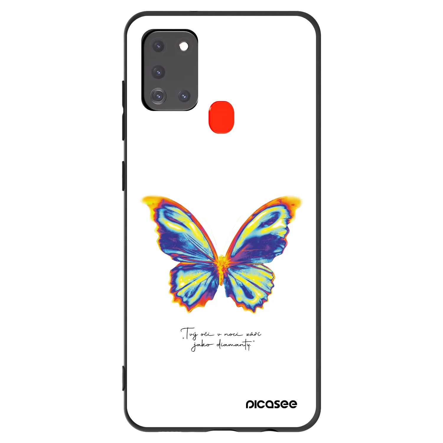 Picasee husă neagră din silicon pentru Samsung Galaxy A21s - Diamanty White
