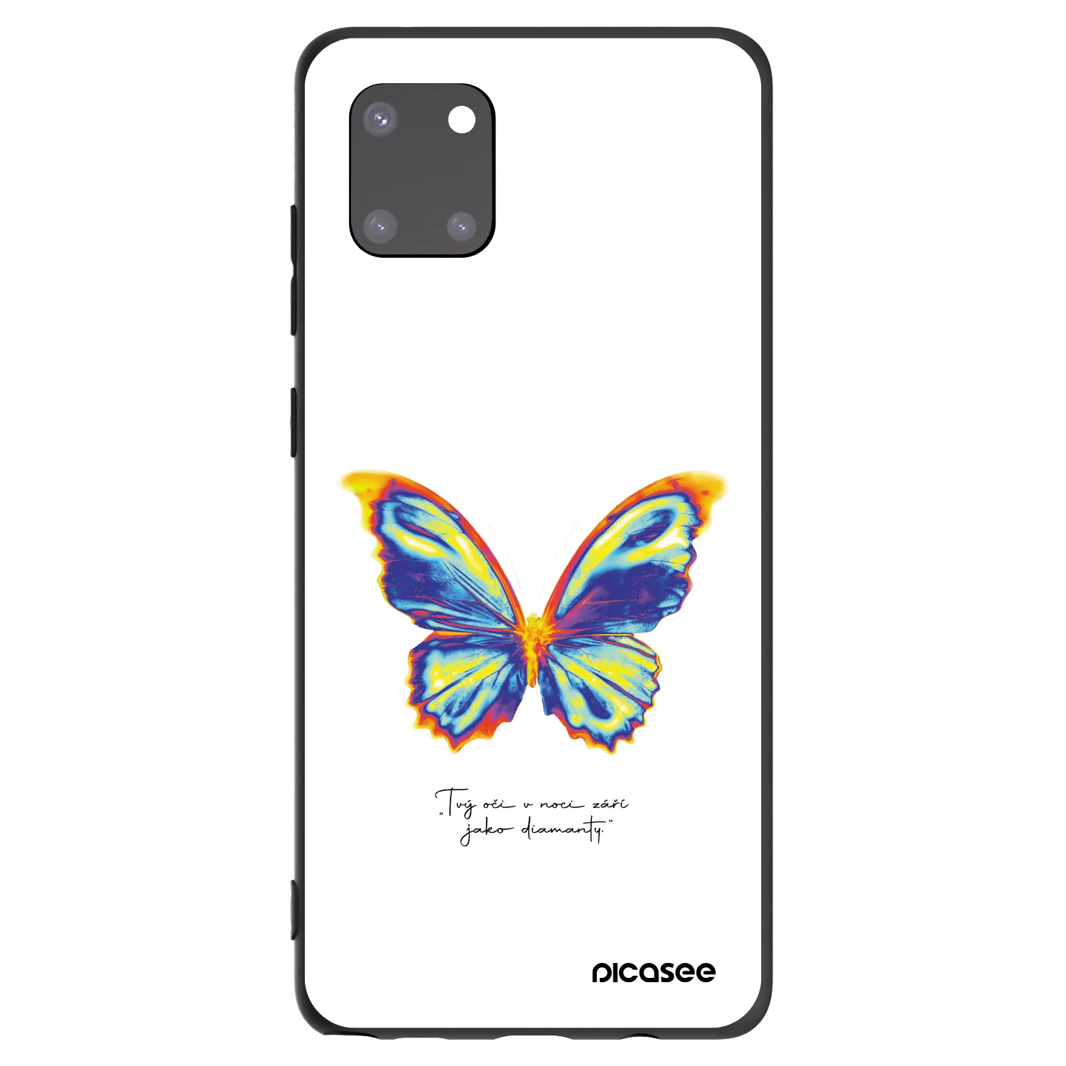 Picasee husă neagră din silicon pentru Samsung Galaxy Note 10 Lite N770F - Diamanty White