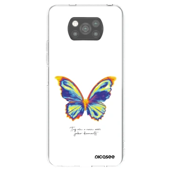 Picasee husă neagră din silicon pentru Xiaomi Poco X3 - Diamanty White