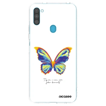 Picasee husă transparentă din silicon pentru Samsung Galaxy M11 - Diamanty White