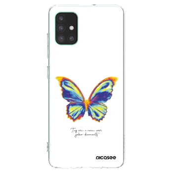 Picasee husă transparentă din silicon pentru Samsung Galaxy M51 M515F - Diamanty White