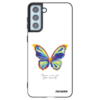 Picasee husă neagră din silicon pentru Samsung Galaxy S21+ 5G G996F - Diamanty White