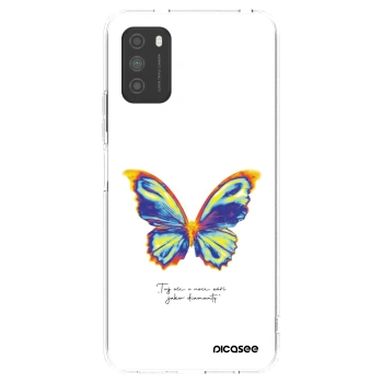 Picasee husă transparentă din silicon pentru Xiaomi Poco M3 - Diamanty White