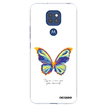 Picasee husă transparentă din silicon pentru Motorola Moto G9 Play - Diamanty White