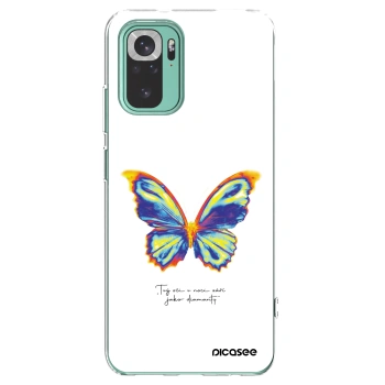 Picasee husă transparentă din silicon pentru Xiaomi Redmi Note 10 Pro - Diamanty White