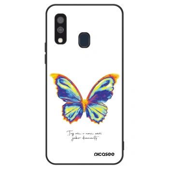 Husă pentru Samsung Galaxy A40 A405F - Diamanty White