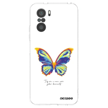 Picasee husă transparentă din silicon pentru Xiaomi Poco F3 - Diamanty White