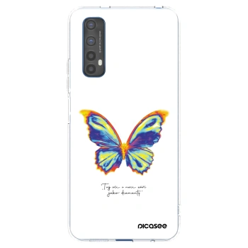 Picasee husă transparentă din silicon pentru Realme 7 - Diamanty White