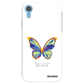 Picasee husă transparentă din silicon pentru Apple iPhone XR - Diamanty White