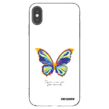 Picasee husă transparentă din silicon pentru Apple iPhone XS Max - Diamanty White