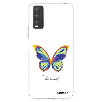 Picasee husă transparentă din silicon pentru Vivo Y20s - Diamanty White