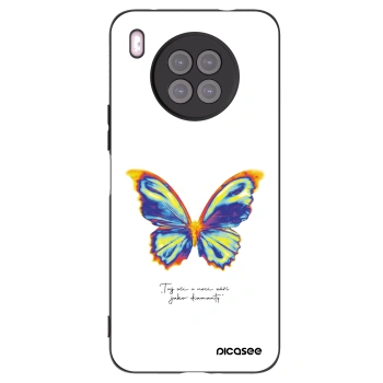 Picasee husă neagră din silicon pentru Huawei Nova 8i - Diamanty White