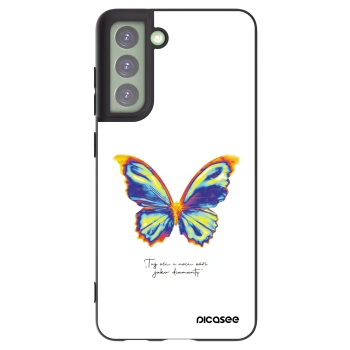 Picasee husă neagră din silicon pentru Samsung Galaxy S21 FE 5G - Diamanty White