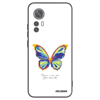 Picasee husă neagră din silicon pentru Xiaomi 12 - Diamanty White