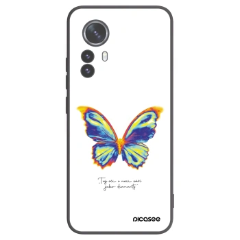 Picasee husă neagră din silicon pentru Xiaomi 12 Pro - Diamanty White