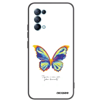 Picasee husă neagră din silicon pentru OPPO Reno 5 5G - Diamanty White