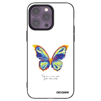 Picasee husă neagră din silicon pentru Apple iPhone 14 Pro Max - Diamanty White