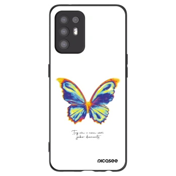 Picasee husă neagră din silicon pentru OPPO A94 5G - Diamanty White