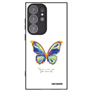 Picasee husă neagră din silicon pentru Samsung Galaxy S23 Ultra 5G - Diamanty White