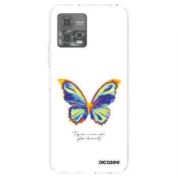 Picasee husă transparentă din silicon pentru Motorola Moto G72 - Diamanty White