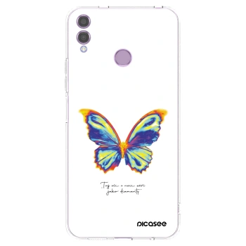 Picasee husă transparentă din silicon pentru Honor 8X - Diamanty White