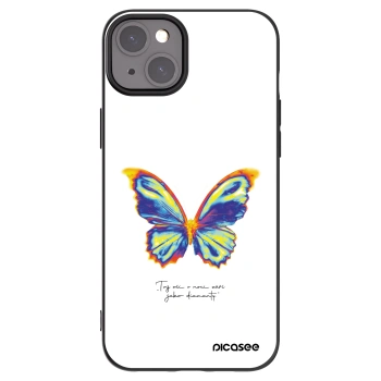 Picasee husă neagră din silicon pentru Apple iPhone 15 Plus - Diamanty White