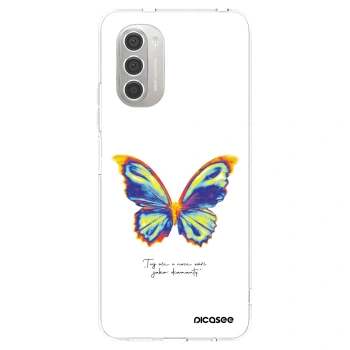 Picasee husă transparentă din silicon pentru Motorola Moto G51 - Diamanty White