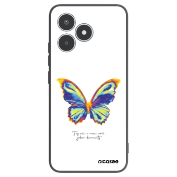 Picasee husă neagră din silicon pentru Realme C53 - Diamanty White