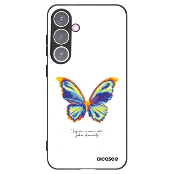 Picasee husă neagră din silicon pentru Samsung Galaxy S24+ S926B 5G - Diamanty White