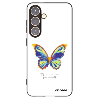 Picasee husă neagră din silicon pentru Samsung Galaxy S24 S921B 5G - Diamanty White