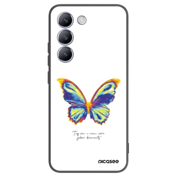 Picasee husă neagră din silicon pentru Vivo V40 SE 5G - Diamanty White