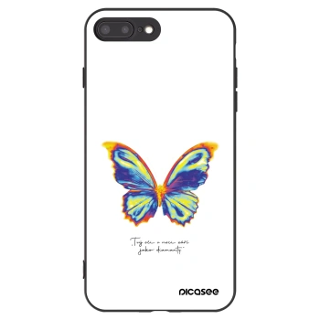 Picasee husă neagră din silicon pentru Apple iPhone 8 Plus - Diamanty White