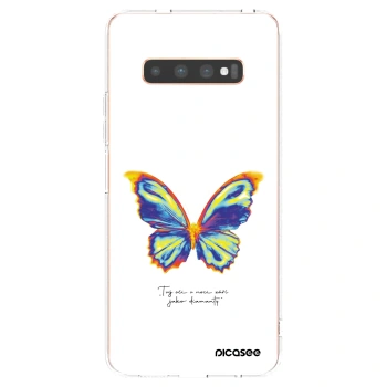 Picasee husă transparentă din silicon pentru Samsung Galaxy S10 Plus G975 - Diamanty White