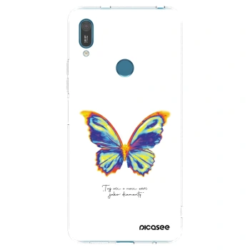 Picasee husă transparentă din silicon pentru Huawei Y7 2019 - Diamanty White