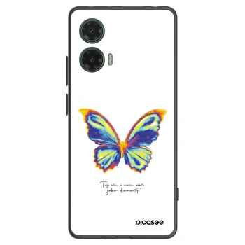Picasee husă neagră din silicon pentru Motorola Moto G35 5G - Diamanty White