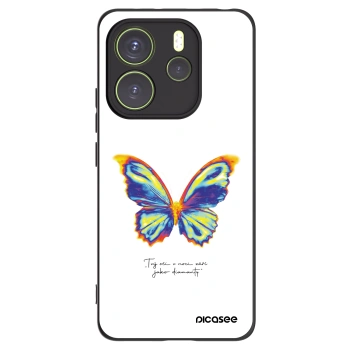 Picasee husă neagră din silicon pentru Xiaomi Redmi Note 14 4G - Diamanty White