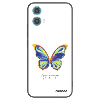 Picasee husă neagră din silicon pentru Motorola Moto G34 5G - Diamanty White