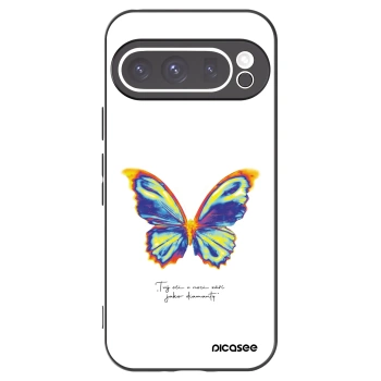 Picasee husă neagră din silicon pentru Google Pixel 9 Pro - Diamanty White