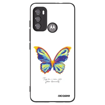 Picasee husă neagră din silicon pentru Motorola Edge 60 5G - Diamanty White