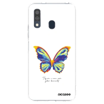 Picasee husă transparentă din silicon pentru Samsung Galaxy A40 A405F - Diamanty White